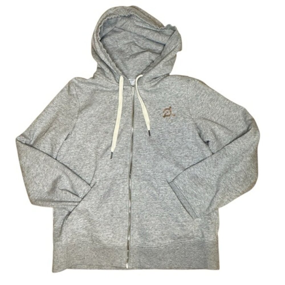 Peloton Gray Full Zip Hoodie Rose Gold Logo Star Women Medium
